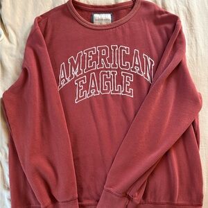 American Eagle Men’s Crew Neck Sweatshirt - Pink - XL